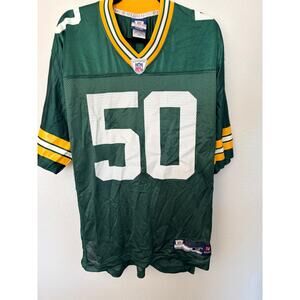Authentic Rebook Greenbay Packers AJ Hawk Jersey #50 Adult M